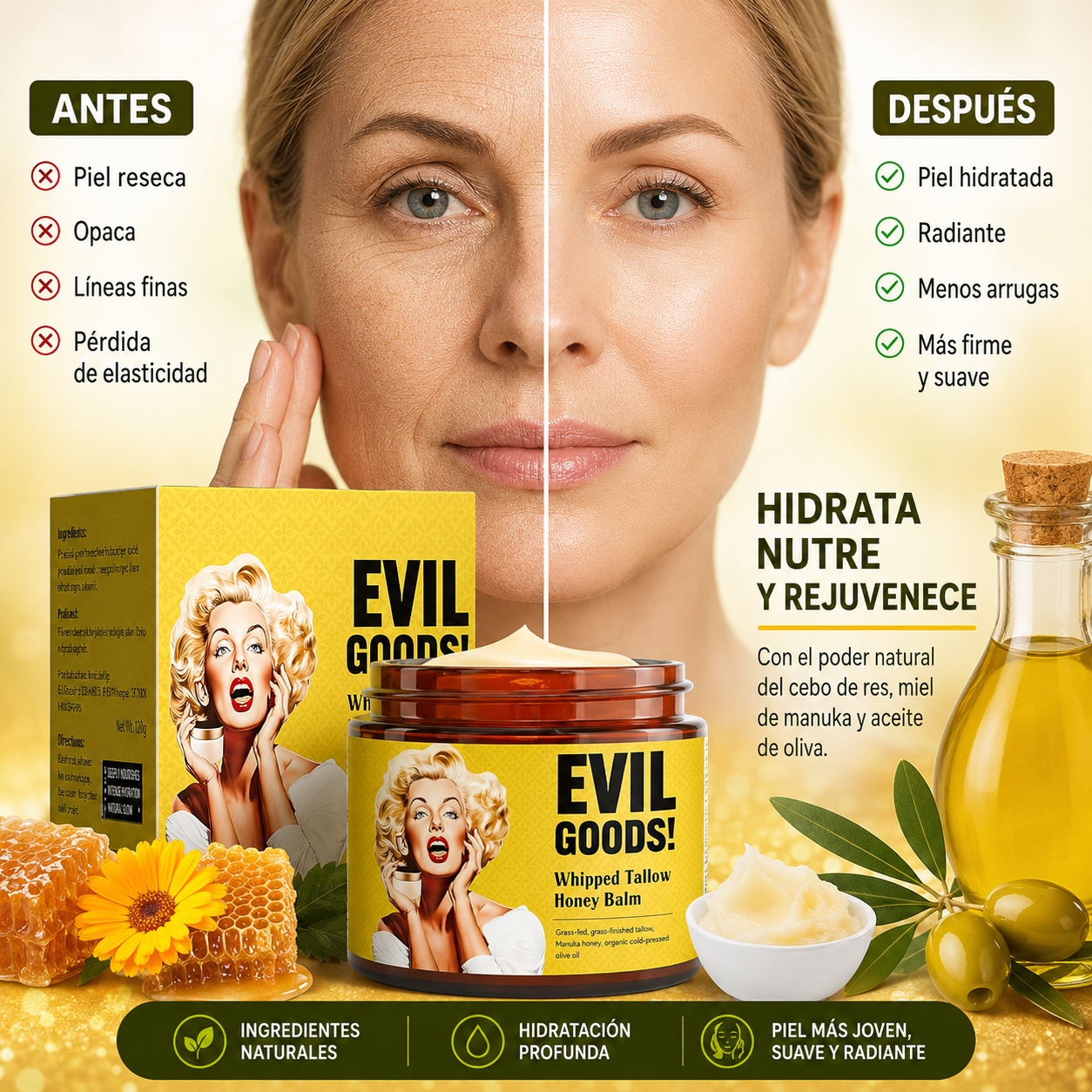 EvilGood™ crema antiedad natural
