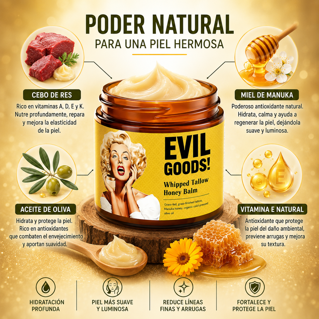EvilGood™ crema antiedad natural